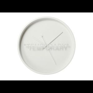 Off White Wall Art Offwhite X Ikea Temporary Wall Clock Poshmark